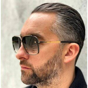 Dita MACH-SIX DTS121-62-05 Sunglasses Black Rhodium/Gold, Grey Lenses